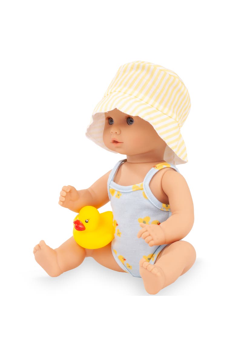 Sleepy Aquini Bathing Duck - 13" Drink & Wet Baby Girl Doll, Ages 18mo+, Alternate, color, Multicolored