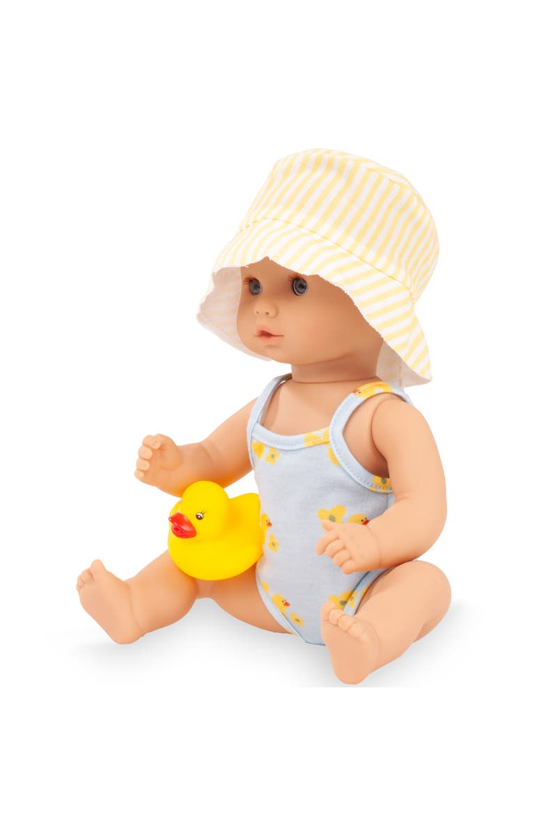 Gotz Sleepy Aquini Bathing Duck - 13" Drink & Wet Baby Girl Doll, Ages 18mo+, Alternate, color, Multicolored
