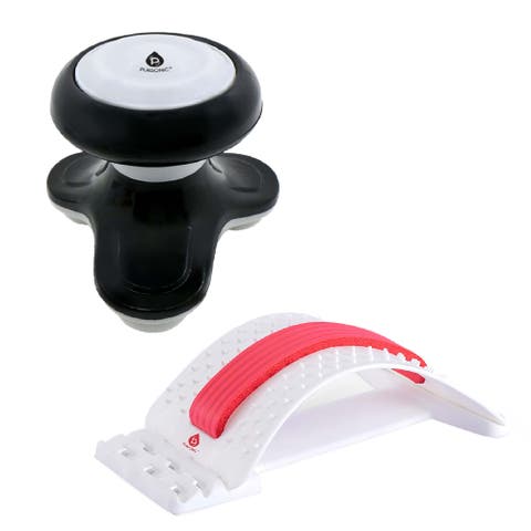 Total Body Relaxation Bundle Handheld Electric Sport Massager + Back Stretching Device