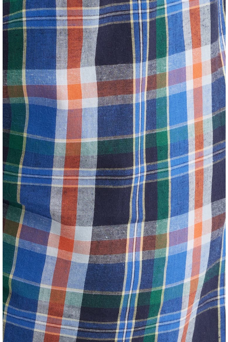 Cozy Pajama T-Shirt & Woven Cotton Shorts Set, Alternate, color, MARLIN PLAID
