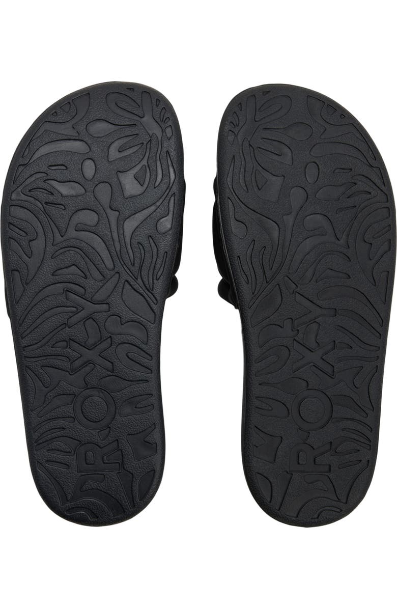 Roxy Beach Slide Sandal, Alternate, color, Black