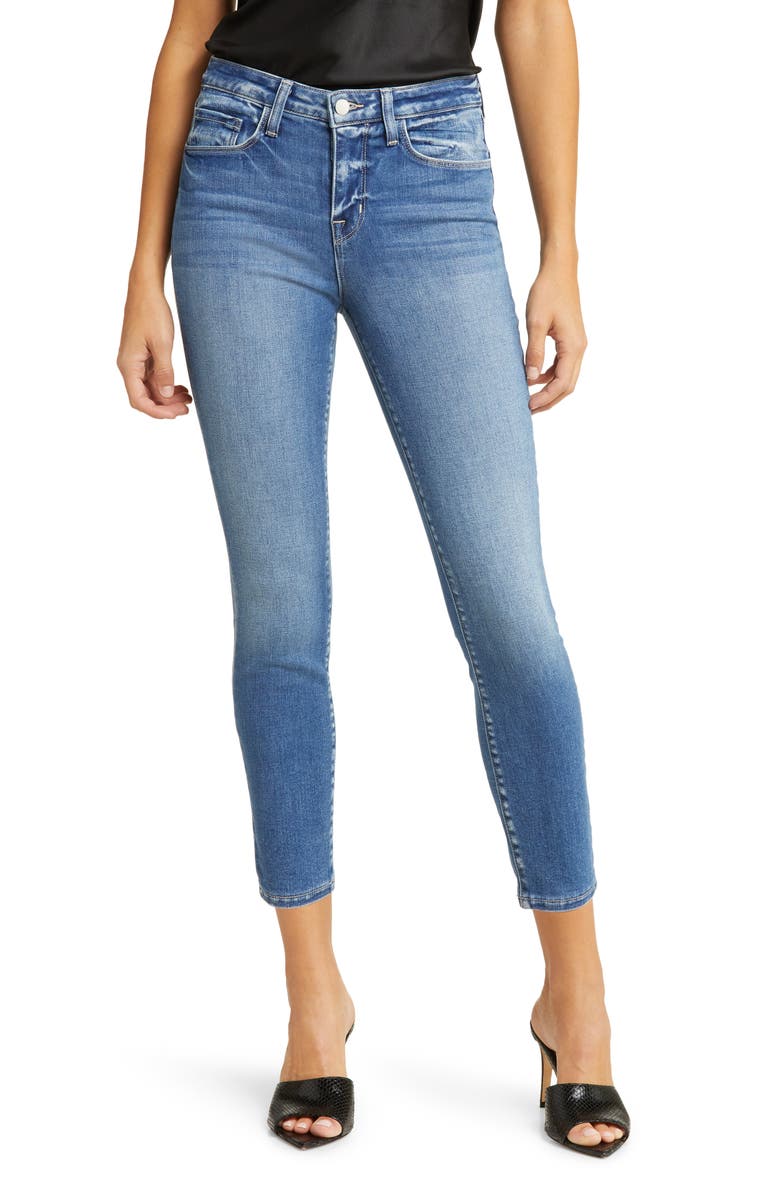L'AGENCE Margot High Waist Crop Skinny Jeans, Main, color, Cambridge