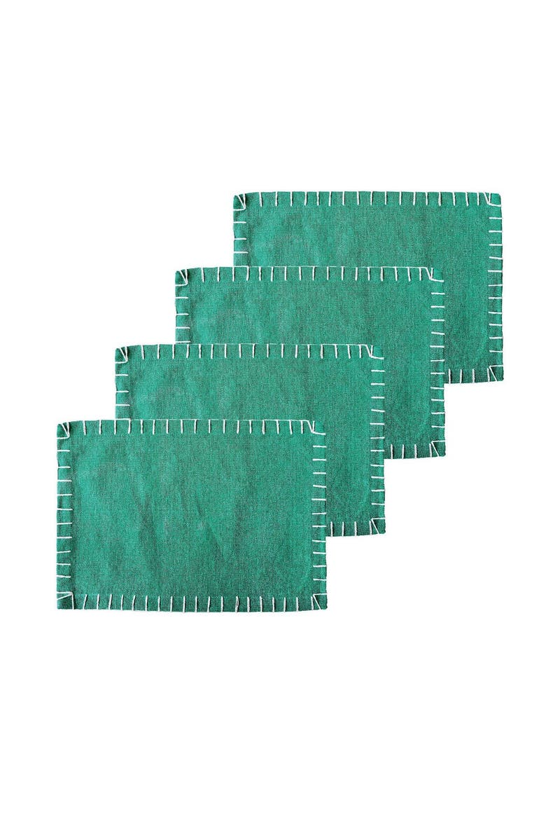 carol & frank Carter Lagoon Placemats Set 4, 14" x 20", Main, color, Blue