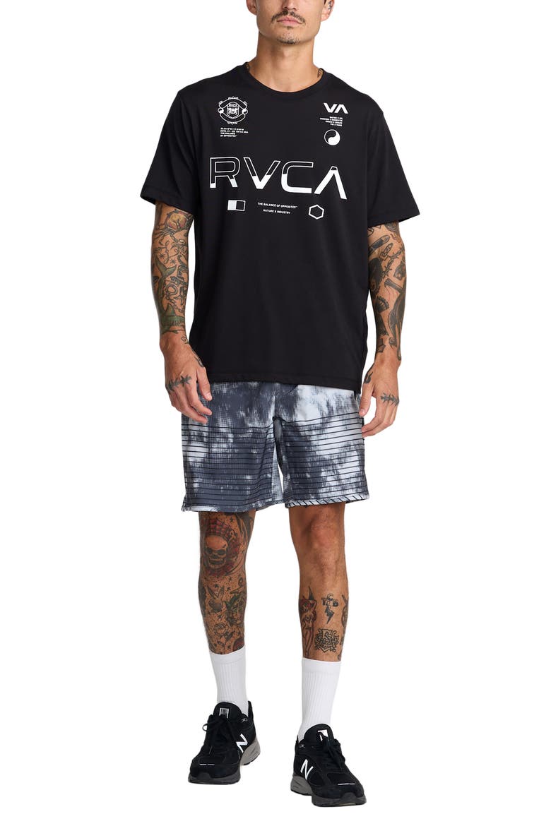 Yogger Stretch Shorts, Alternate, color, BLACK BLUR