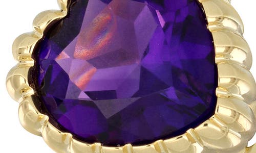 Bony Levy El Mar 18k Yellow Gold Amethyst Heart Ring In 18k Yellow Gold