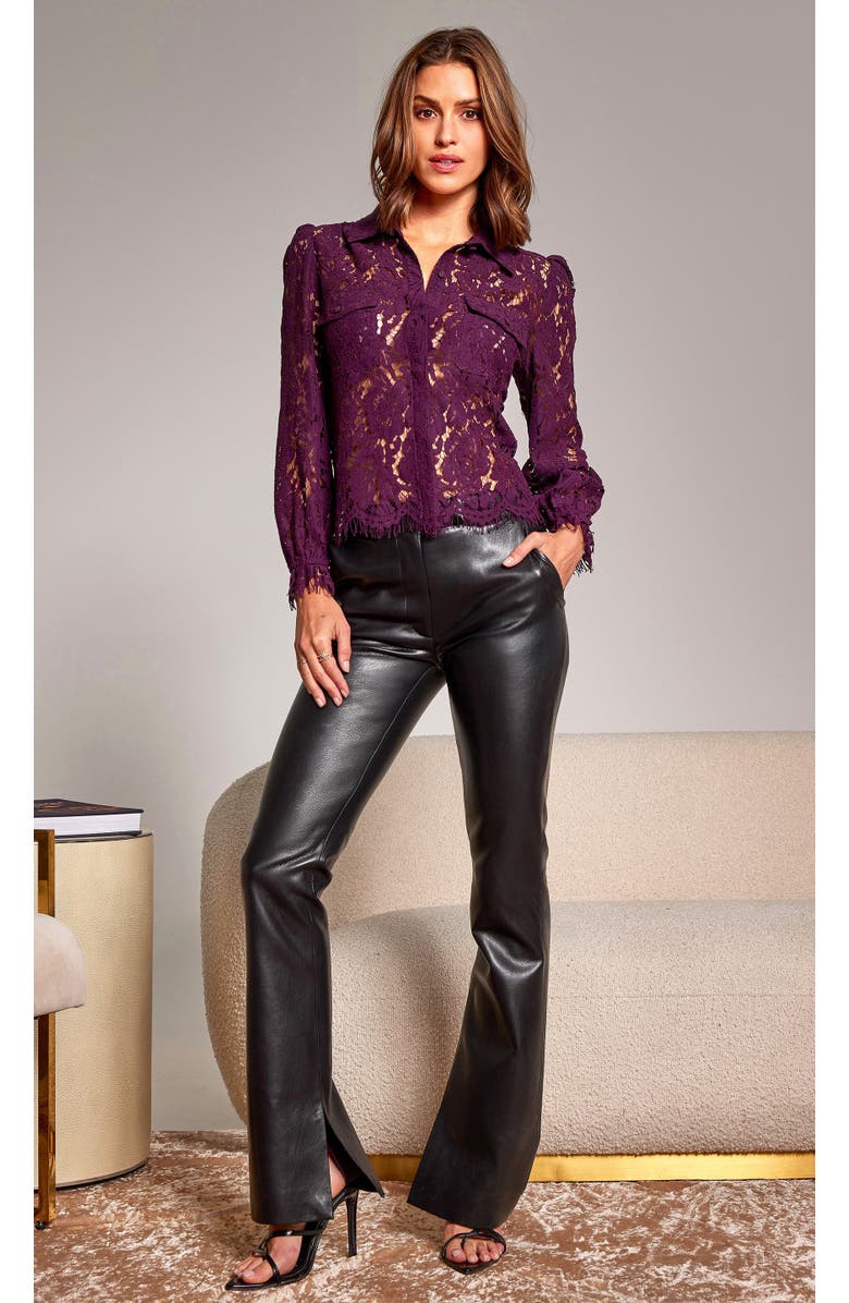 Generation Love Lina Lace Shirt, Alternate, color, Purple