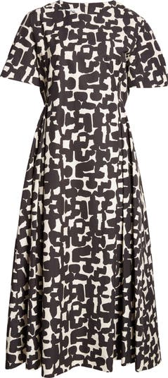 Max Mara Callas Graphic Print A-Line Dress | Nordstrom