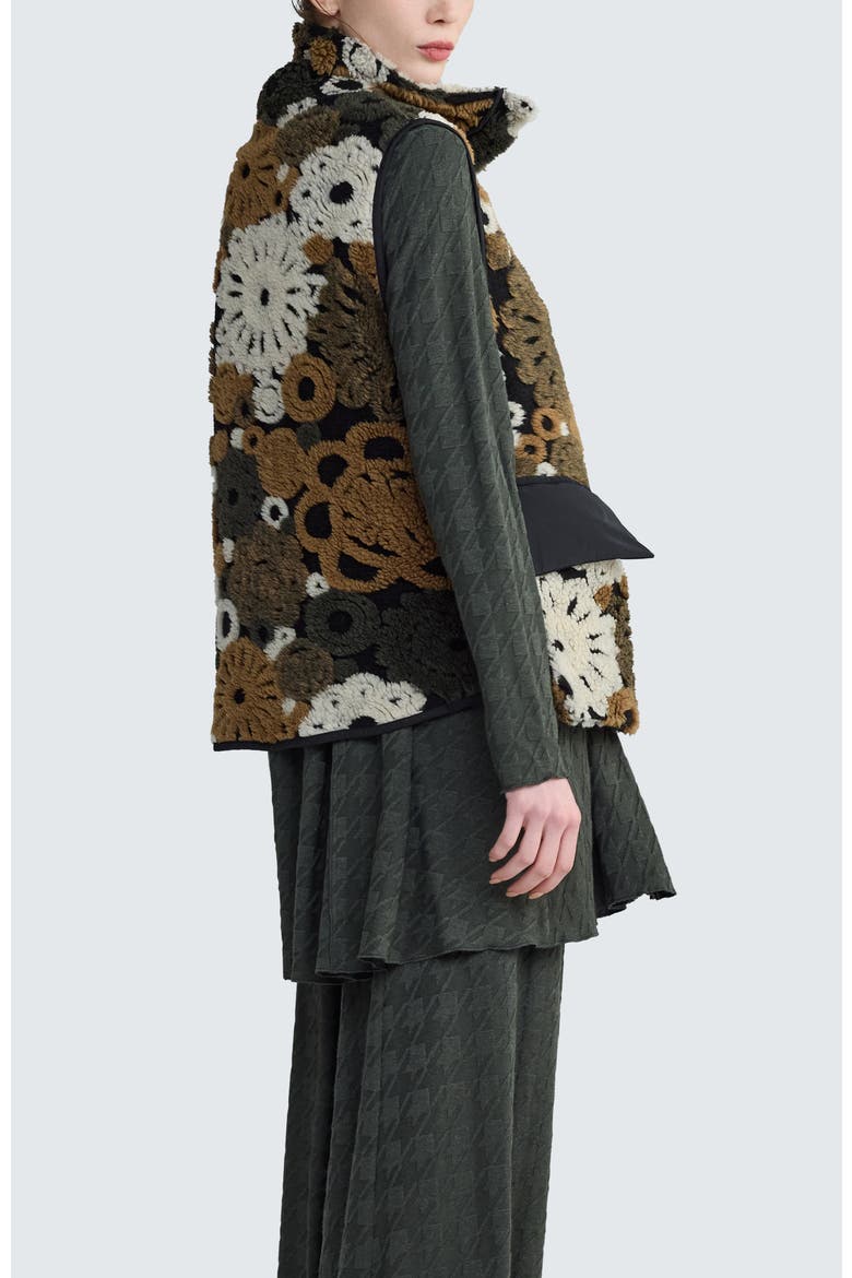 Eira Textured Vest, Alternate, color, Olive