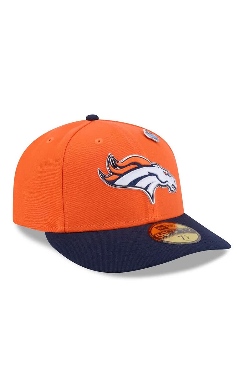 New Era Men's New Era Orange/Navy Denver Broncos 2026 NFL Draft Pre-Curved 59FIFTY Fitted Hat, Alternate, color, Orange