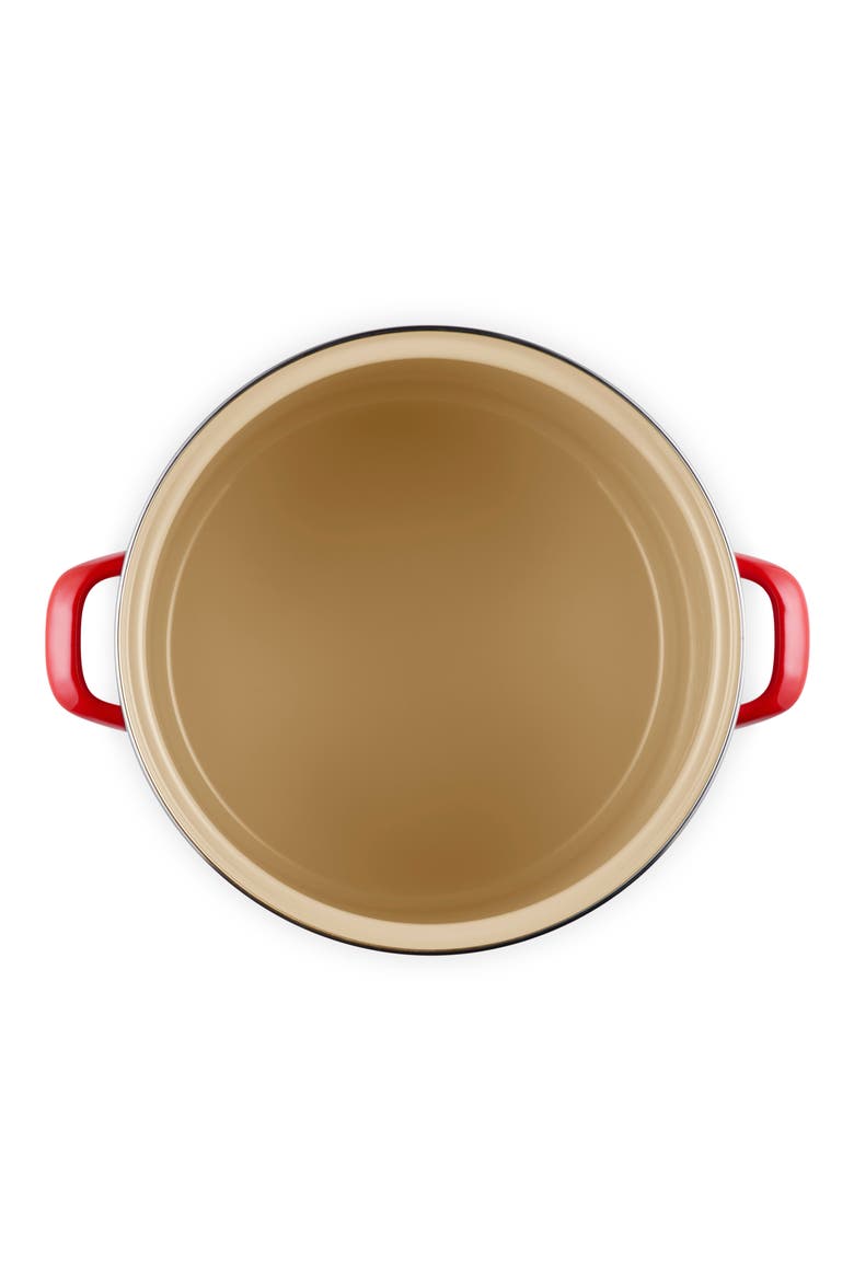 Enameled Stainless Steel Stockpot, Alternate, color, CERISE