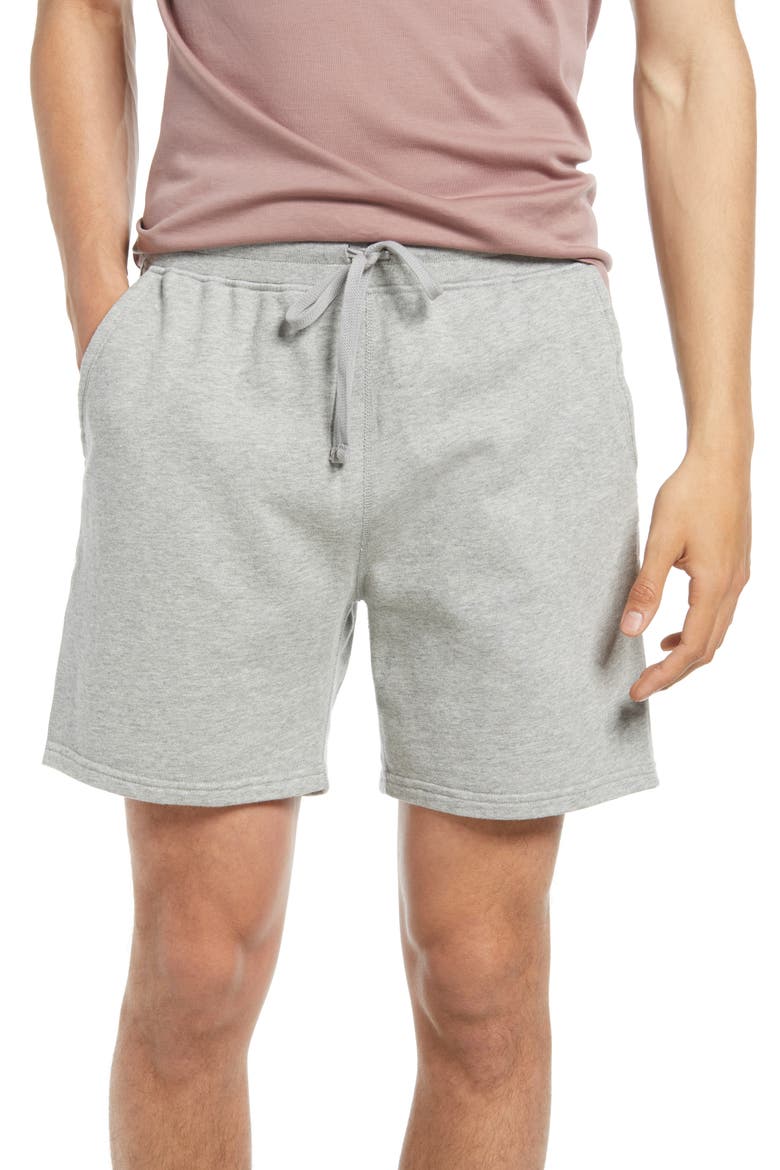 6-Inch Lightweight Terry Shorts, Main, color, HEATHER GY