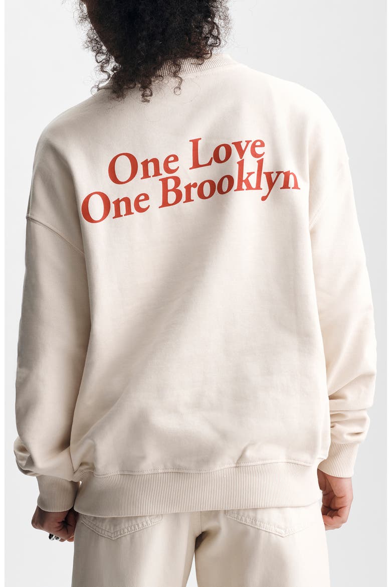 Oversize Graphic Sweatshirt, Alternate, color, SANDSHELL