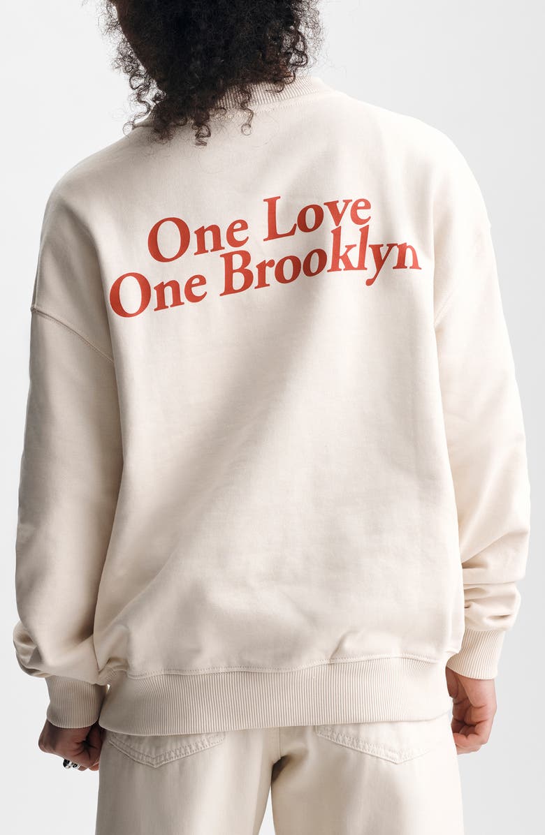 Brooklyn Industries Oversize Graphic Sweatshirt, Alternate, color, Sandshell