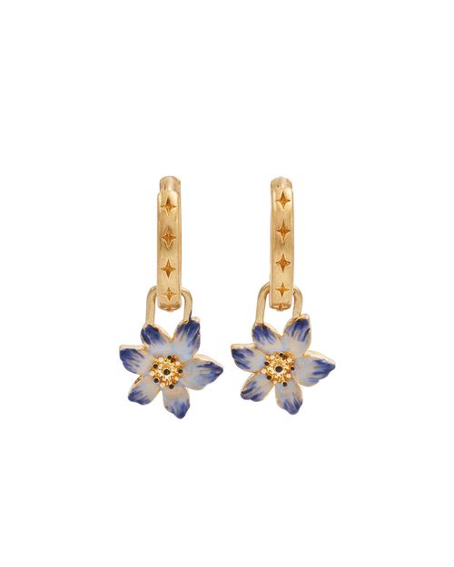 Fable England Nightshade Gold Huggie Earrings In Gold