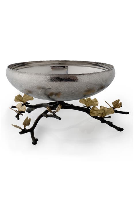 Ginkgo Footed Bowl