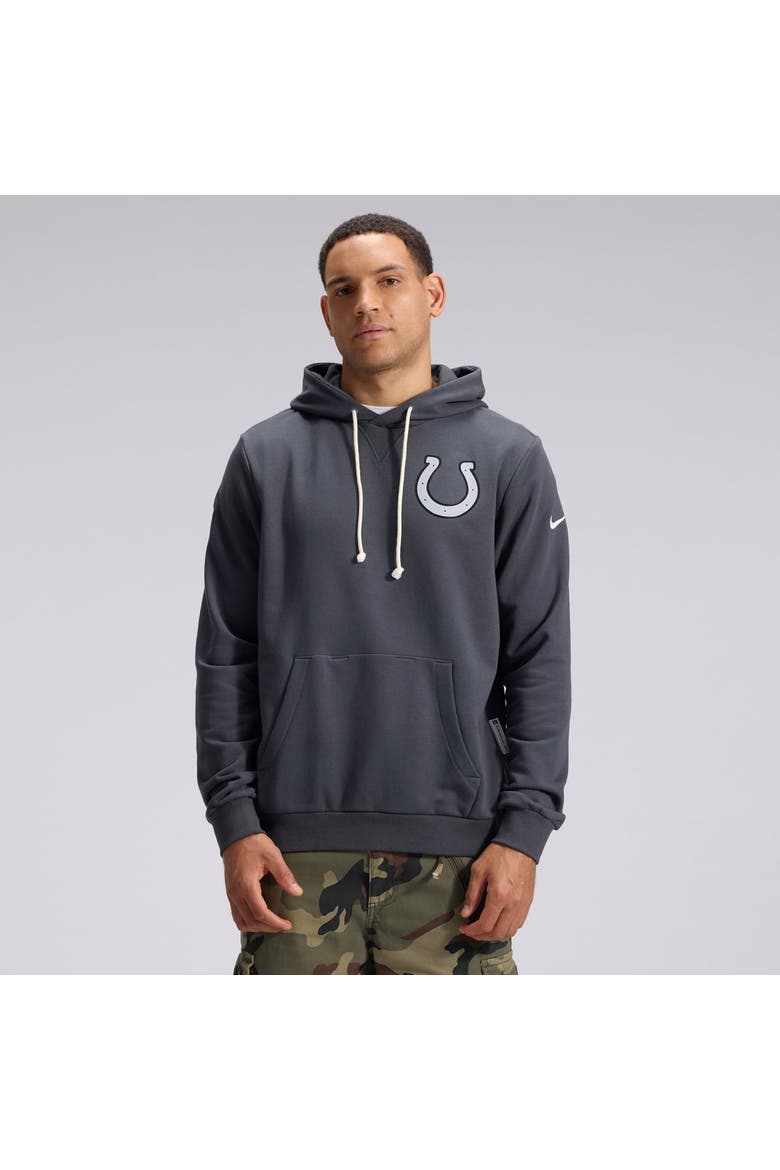 Men's Nike  Anthracite Indianapolis Colts 2026 Rivalries Collection Standard Issue Sideline Pullover Hoodie, Main, color, Anthracite