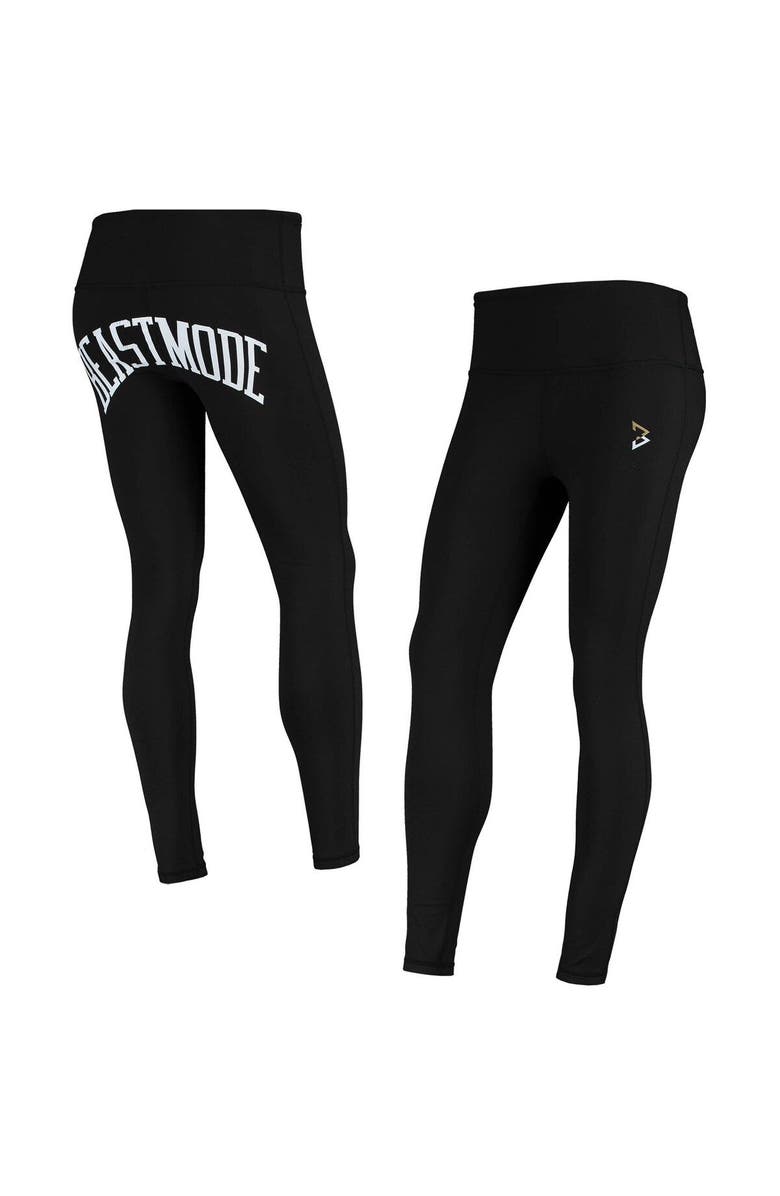 Beast Mode Women's Beast Mode Black Basic Collegiate Leggings, Main, color, 