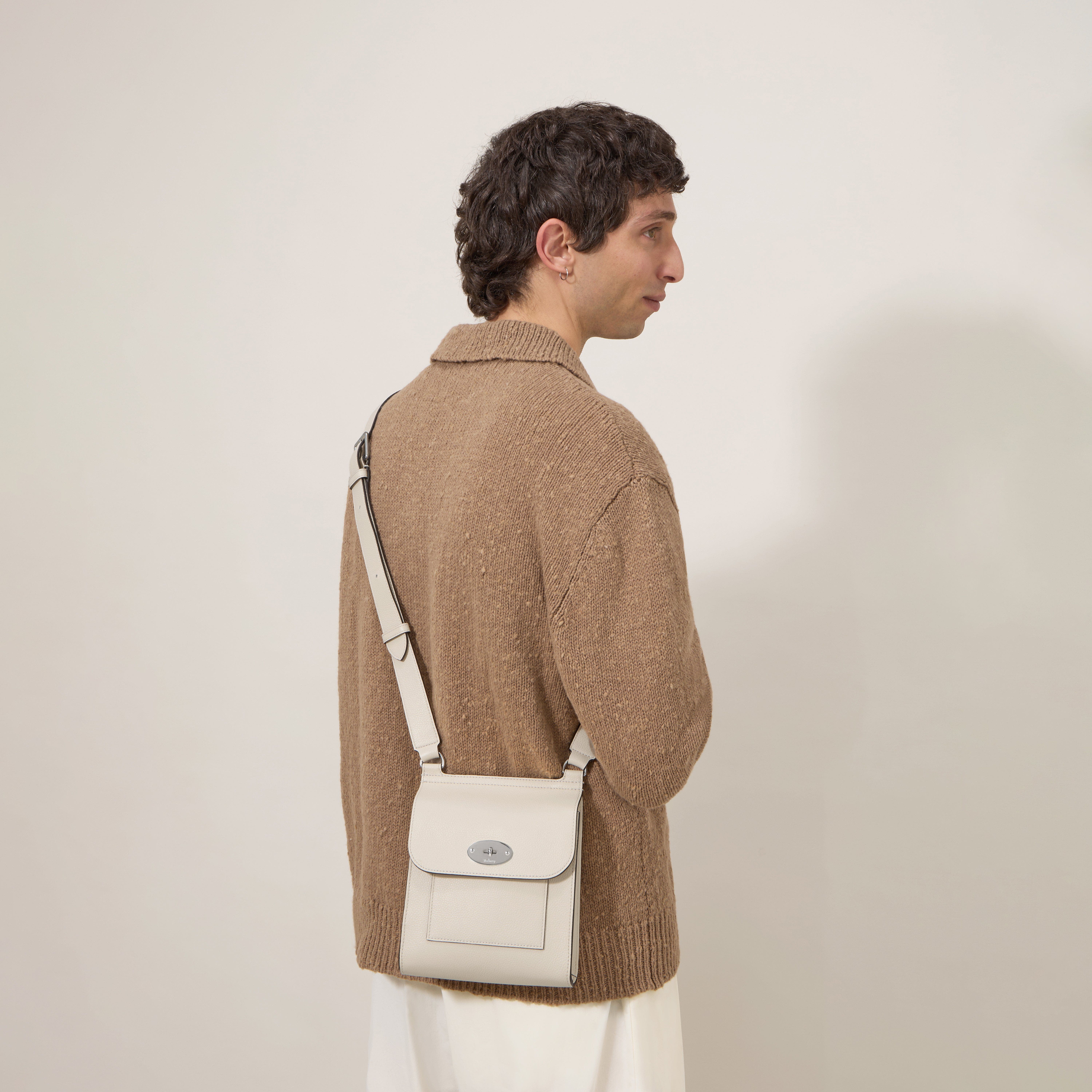 Mulberry Small Antony, Alternate, color, Eggshell