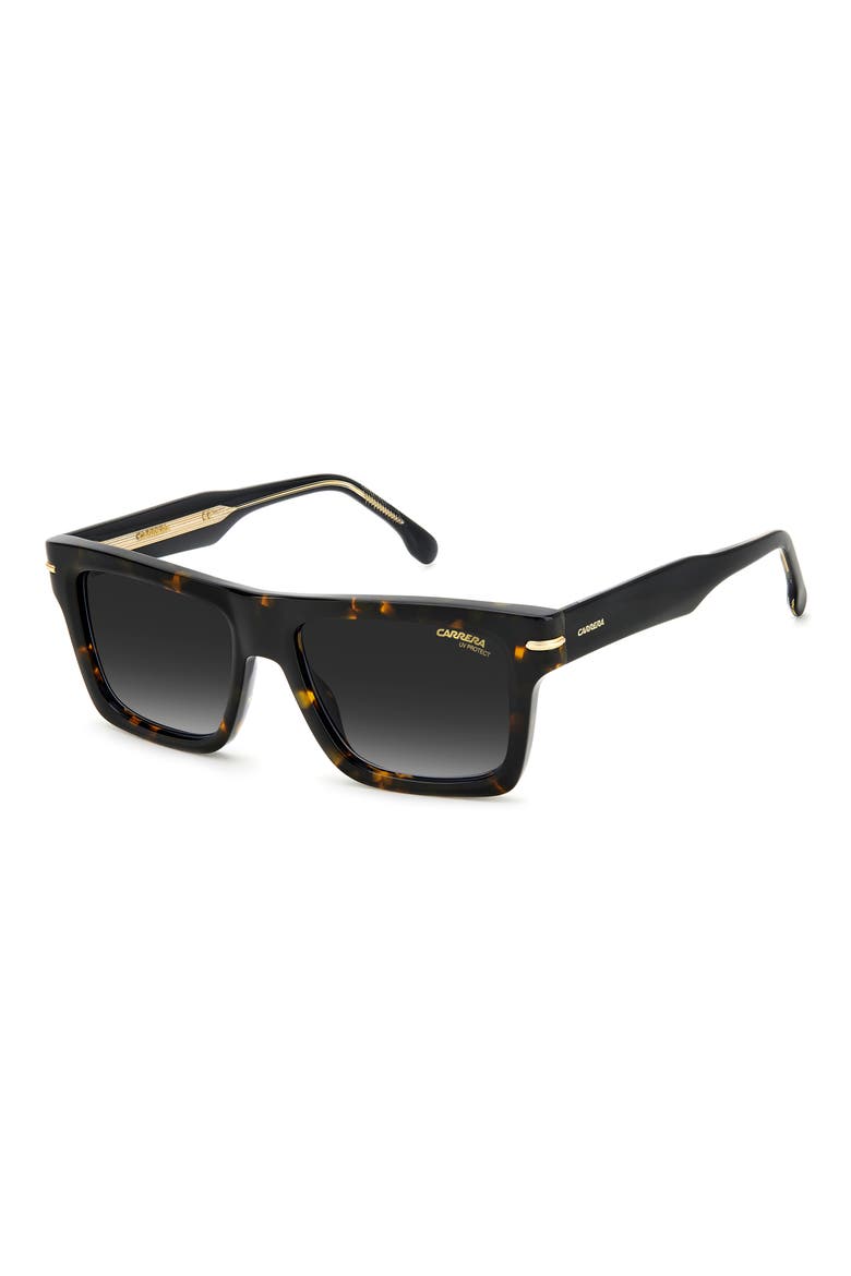 54mm Rectangular Sunglasses, Alternate, color, Z/DNUHAVANA/ GREY SHADED