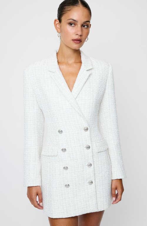 French Connection Scattered Tinsel Long Sleeve Double Breasted Minidress In Multi