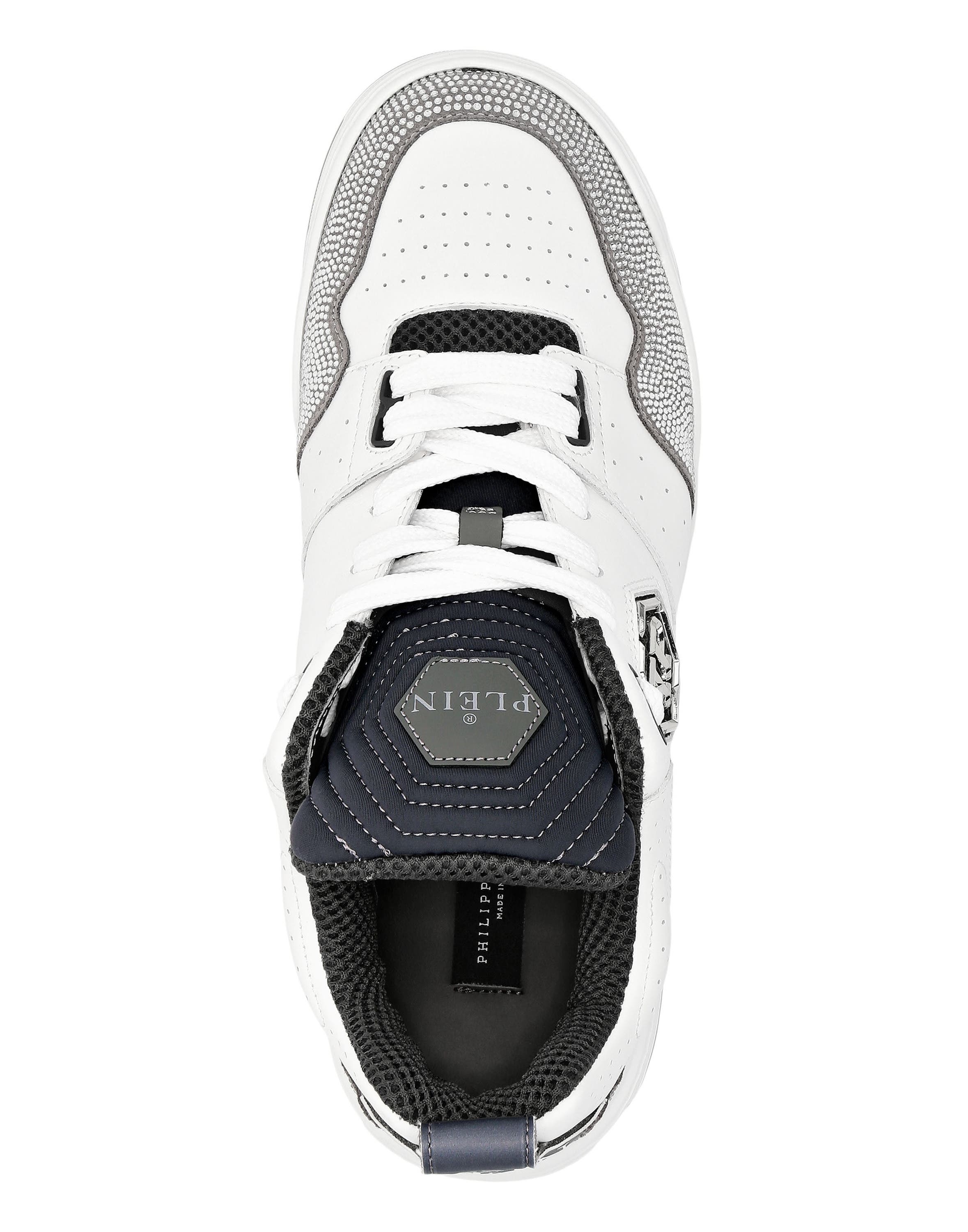 Low-Top Sneakers Men, Alternate, color, white/grey