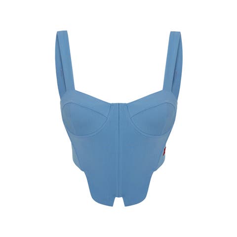 Cotton Woven Corset Top