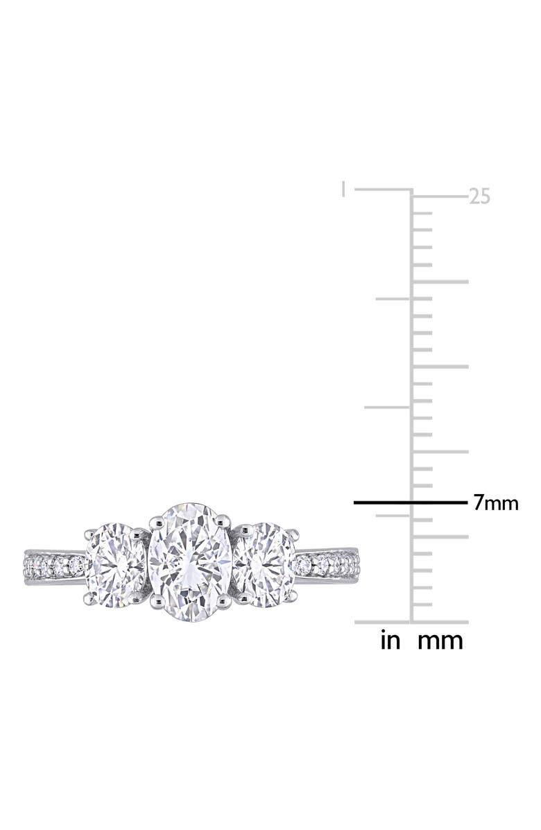 DELMAR Lab Created Moissanite Ring, Alternate, color, White