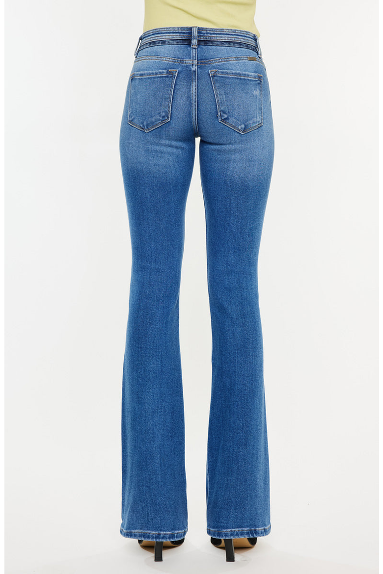 Kiera Mid Rise Bootcut Jeans, Alternate, color, Medium Wash