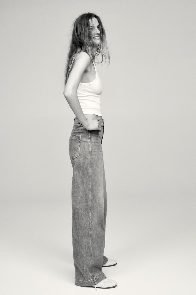 Wide High Jeans, Alternate, color, Light denim blue