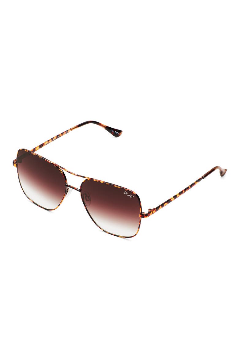 Australia Stop & Stare 58mm Square Sunglasses, Alternate, color, TORTOISE/ BROWN FADE