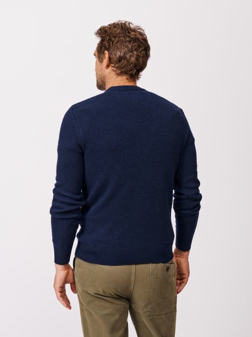 Aubin Phillips Lambswool Crew Neck Sweater In Blue