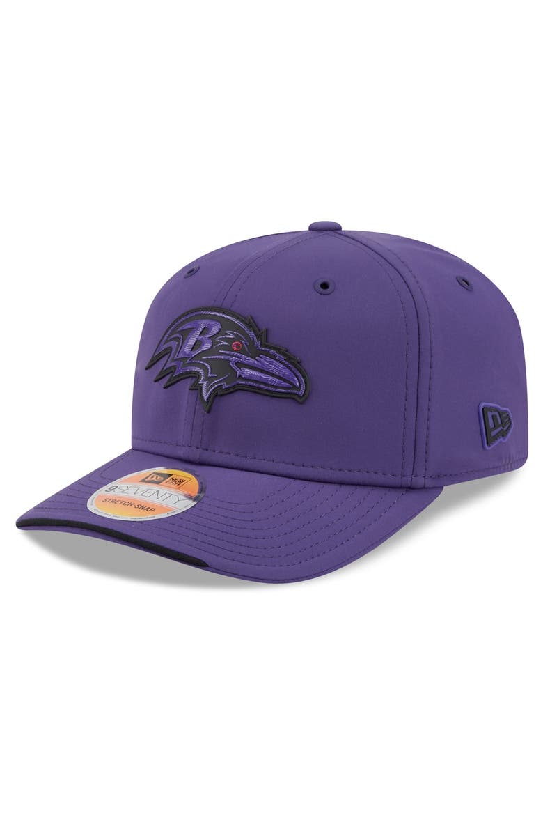 Men's New Era Purple Baltimore Ravens 2026 Sideline 9SEVENTY Adjustable Hat, Main, color, Purple