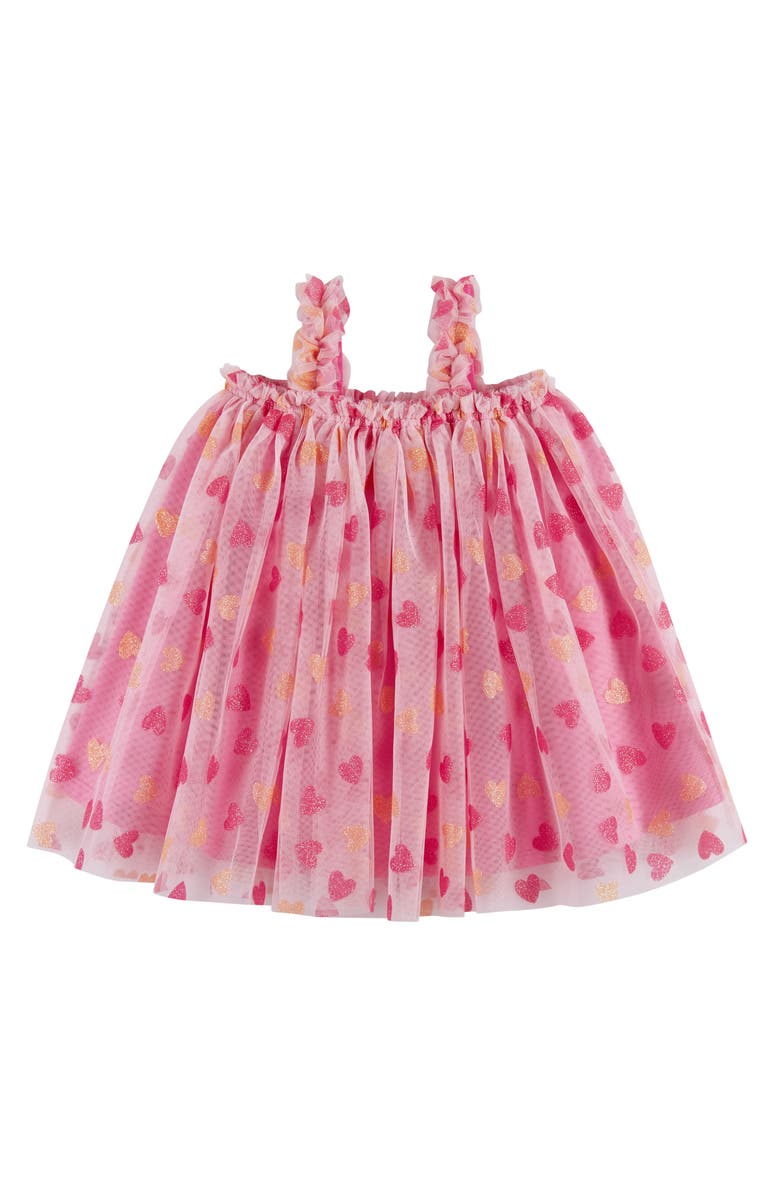 Andy & Evan Tulle Trapeze Dress with Bloomers, Alternate, color, Pink