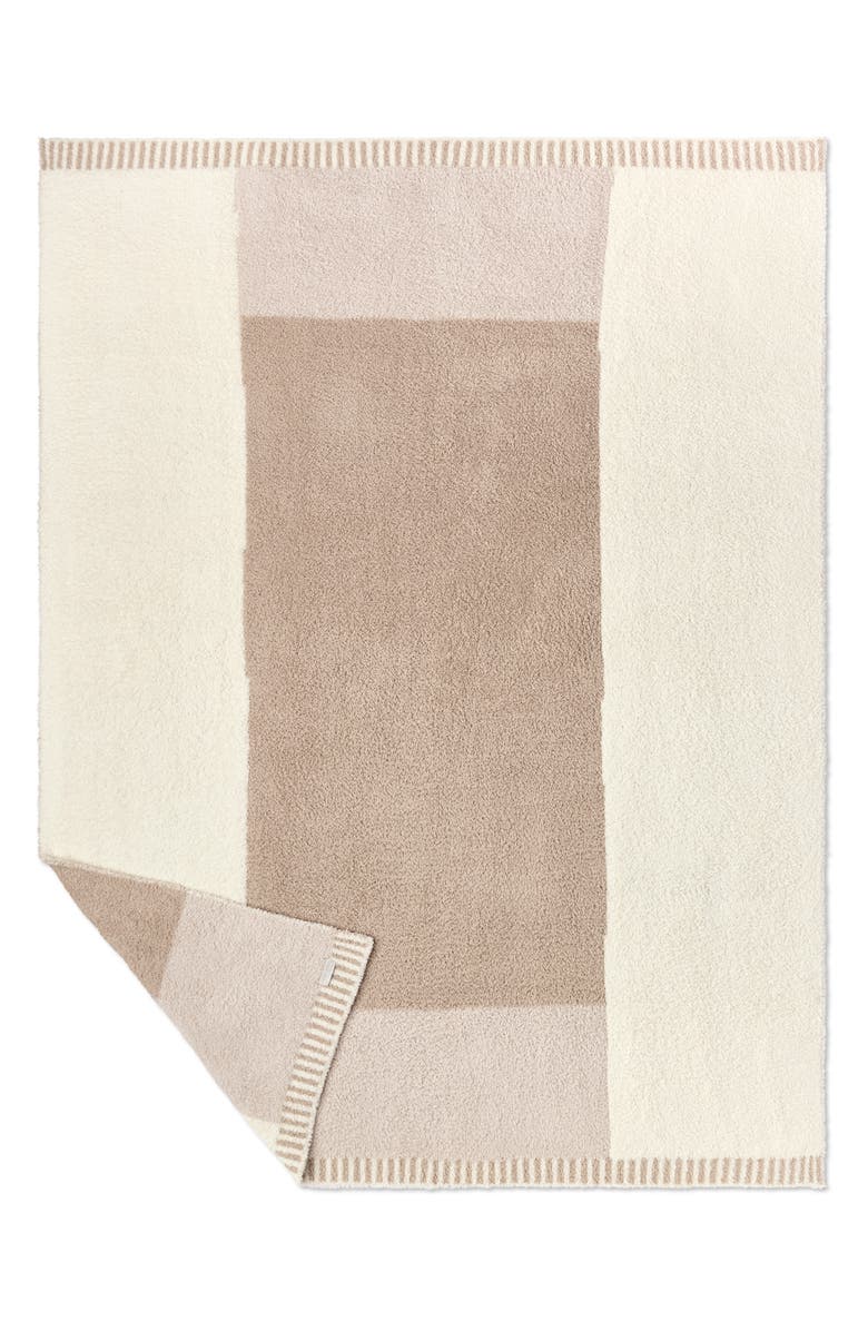 Barefoot Dreams<sup>®</sup> Cova Center Stripe CozyChic<sup>®</sup> Throw Blanket, Alternate, color, Stone Multi