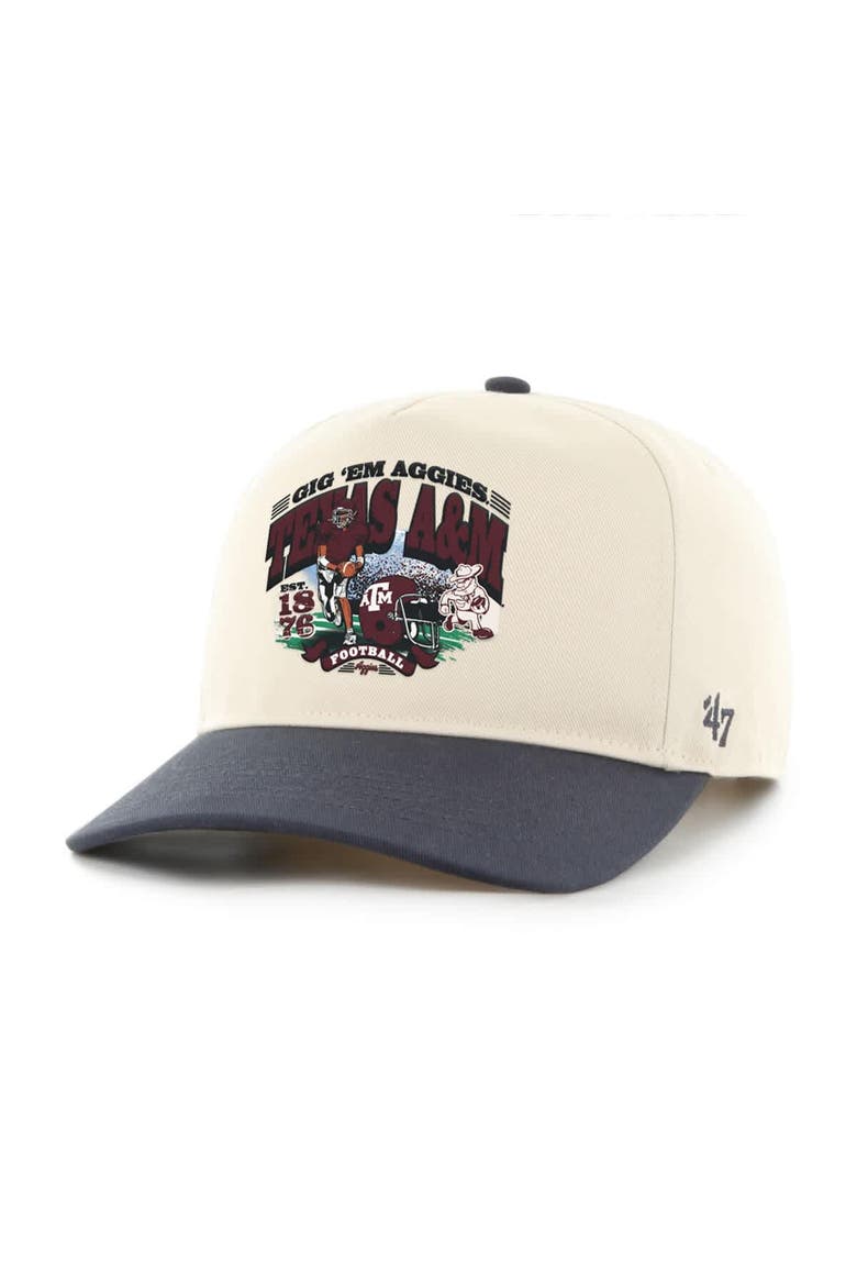 Men's '47  Natural Texas A&M Aggies Unstructured Hitch Hat, Main, color, Natural