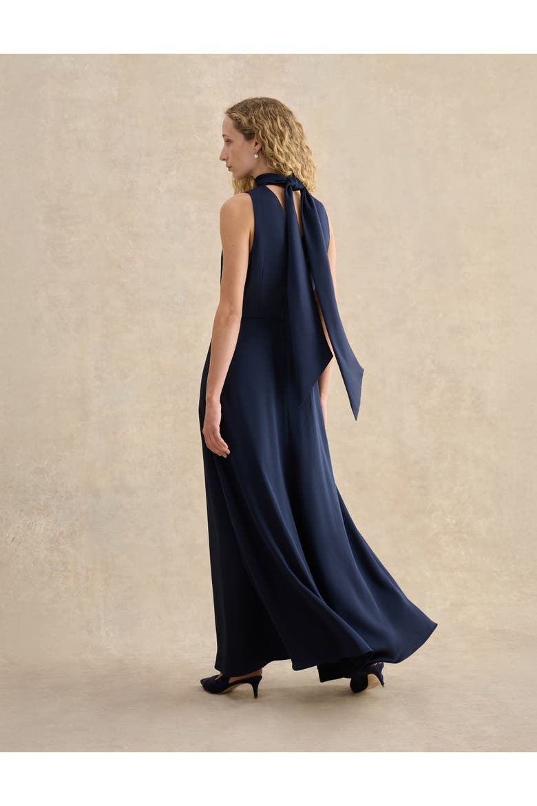 Marilyn Satin Maxi Dress, Alternate, color, Midnightnavy