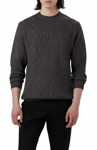 Bugatchi Cable Stitch Merino Wool Sweater