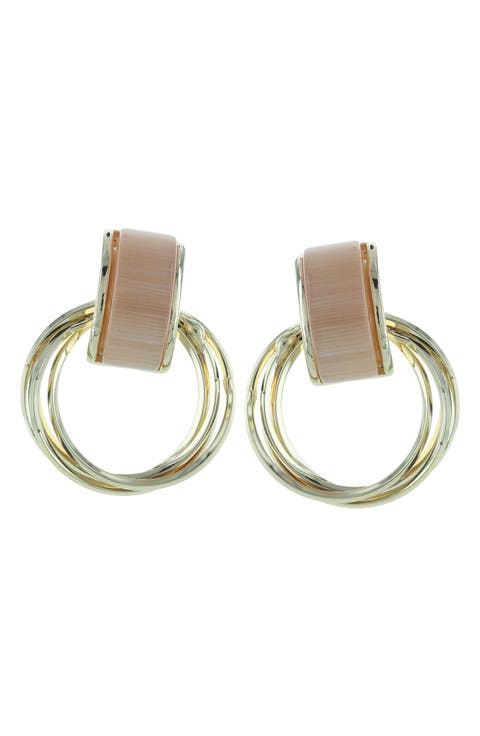 Gatto Cat's Eye Hoop Earrings