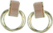 OLIVIA WELLES Gatto Cat's Eye Hoop Earrings