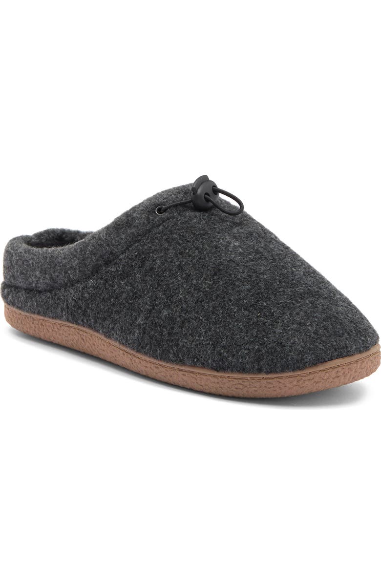 Abound Casey Faux Fur Lined Clog Slipper, Main, color, Black Heather