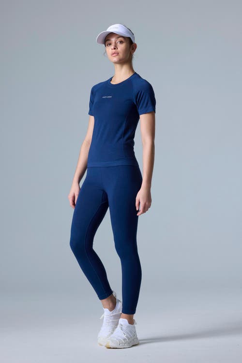 Cozy Zero Tech Merino Light Weight Daily Tee In Poseidon