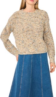 1.STATE Marled Crewneck Sweater