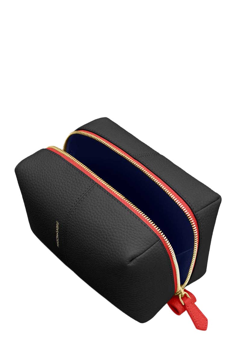 MAISON de SABRÉ Leather Beauty Pouch, Alternate, color, 