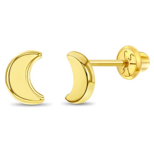 In Season Jewelry 14k Crescent Moon Earrings in Gold at Nordstrom