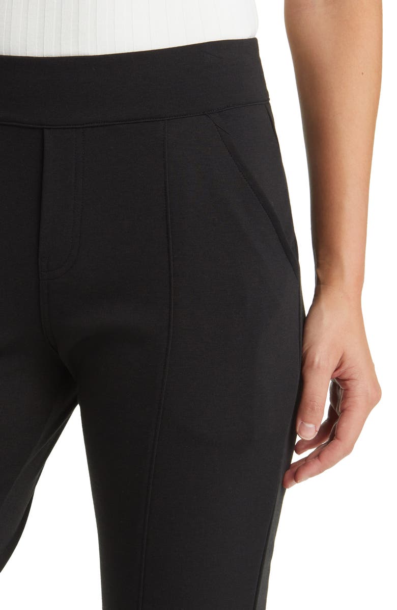 Hue Pintuck Ponte Pull-On Trousers, Alternate, color, 