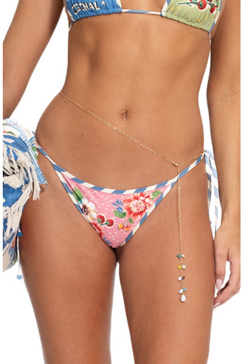 Clemente Reversible Side Tie Bikini Bottoms, Main, color, RED