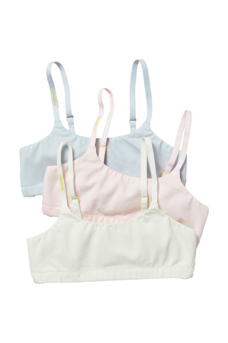 Pipit Pima Cotton Bra 3PK, Alternate, color, First Petals