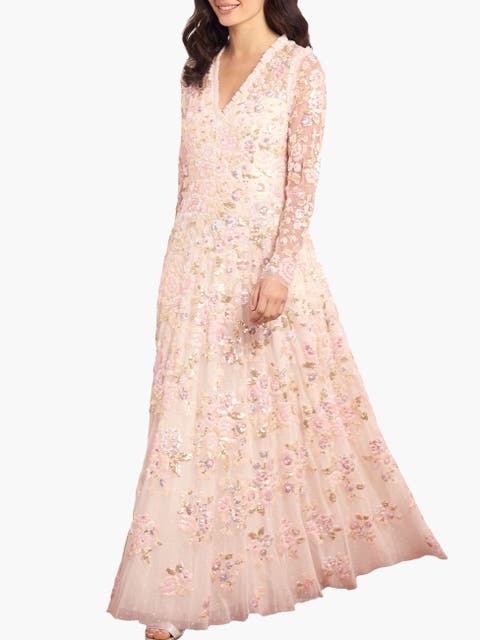 Sequin Paradise V-Neck Gown