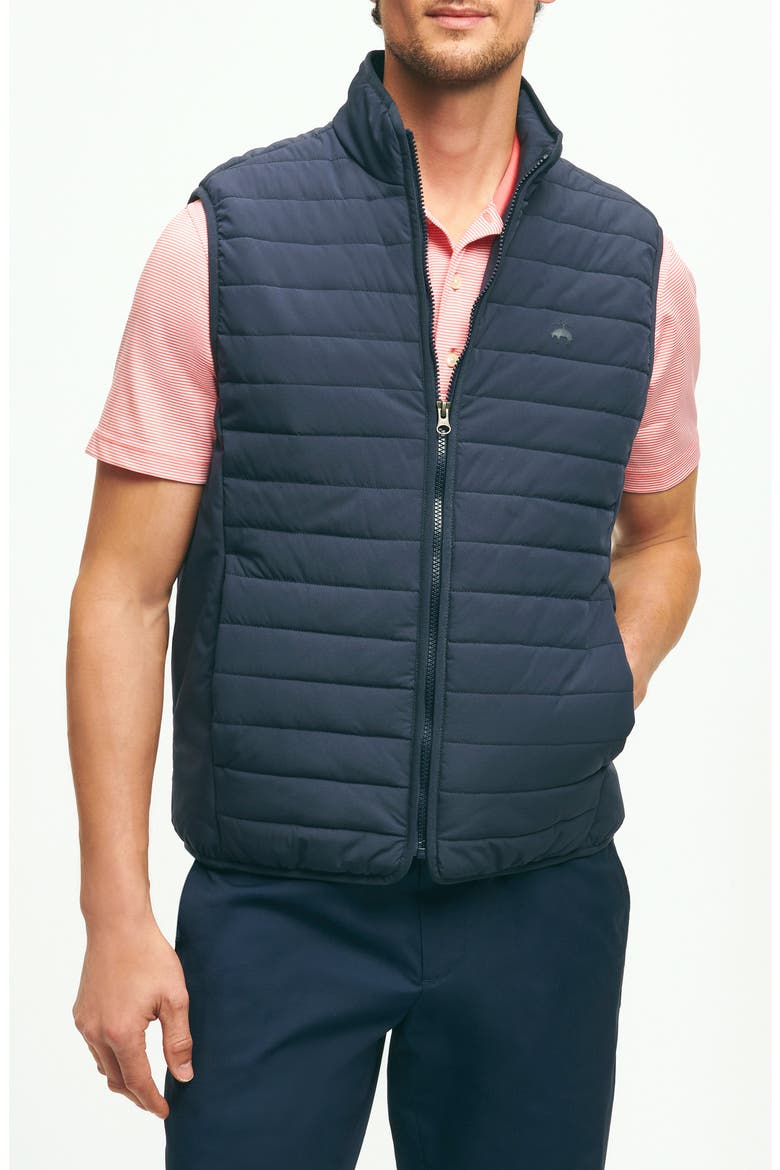 Out Quilted Water Repellent Insulated Vest, Main, color, NAVY BLAZER