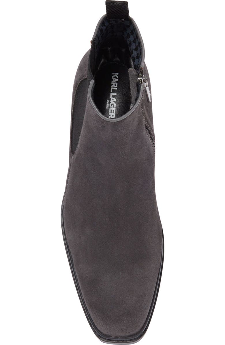KARL LAGERFELD PARIS Side Zip Chelsea Boot, Alternate, color,